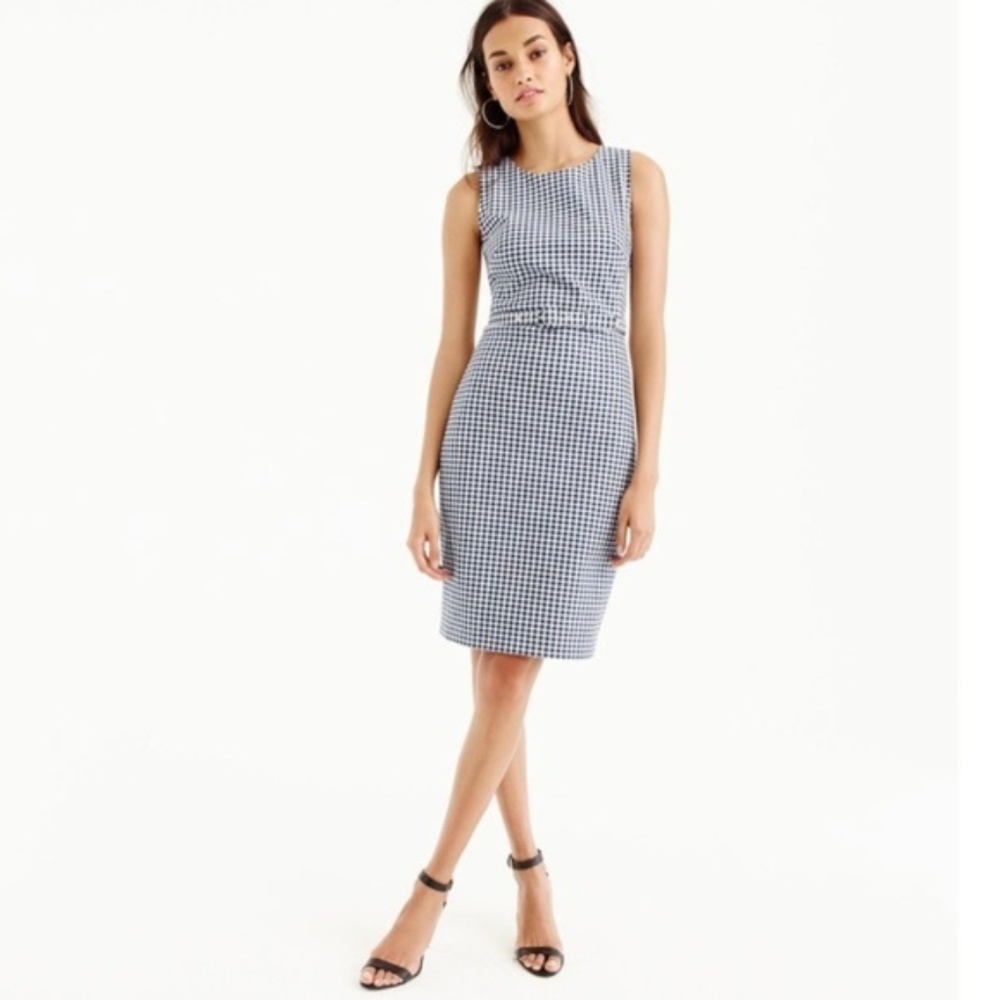 J. Crew PINK gingham w/ belt (Tall)